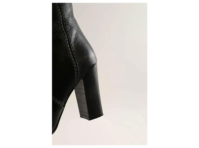 Botas de couro pretas Jimmy Choo Preto - vista 5