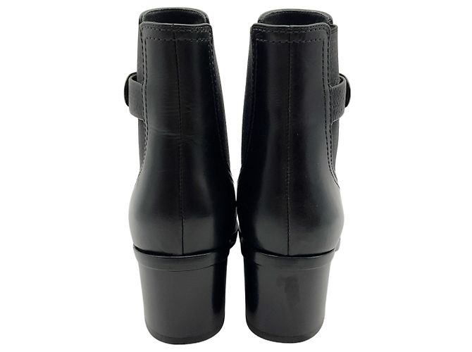 Botines Chelsea Chanel de piel negra CC Negro - vista 5