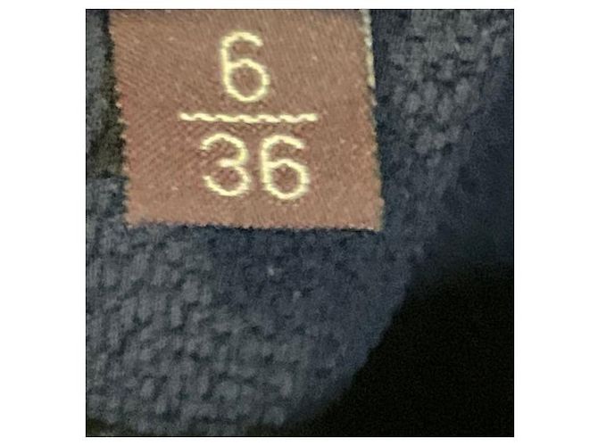 Autre Marque Vestido midi de encaje sin mangas azul marino Talbot Runhof - vista 5