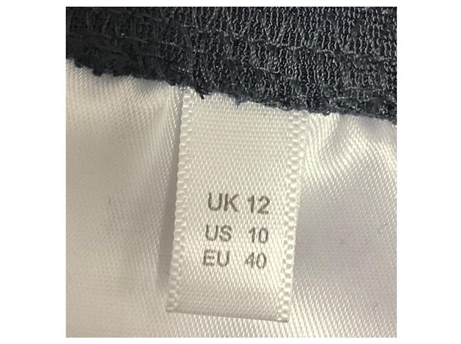 Vestido Christopher Kane em malha elástica azul marinho com bainha peplum e elástico com risca verde - vista 5