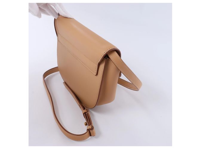 Autre Marque Borsa a tracolla Saint Laurent Paris Kaia in pelle Beige Marrone - vista 3