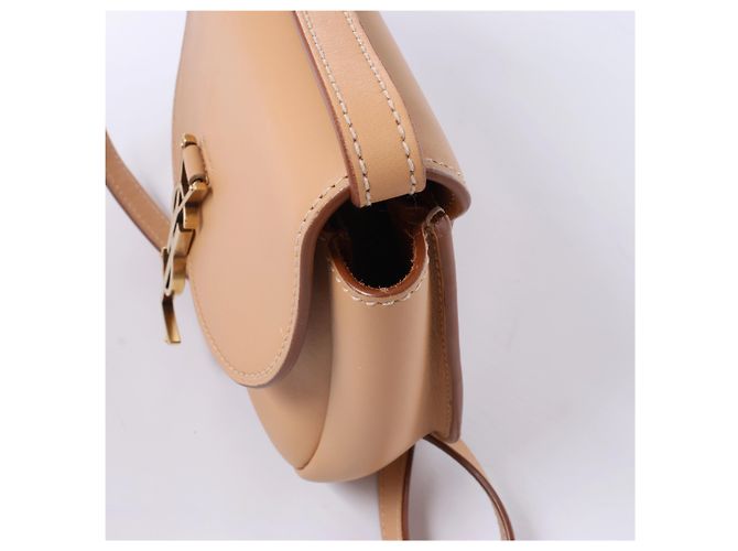 Autre Marque Borsa a tracolla Saint Laurent Paris Kaia in pelle Beige Marrone - vista 5