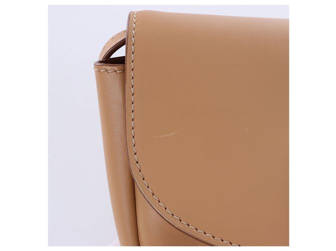 Autre Marque Borsa a tracolla Saint Laurent Paris Kaia in pelle Beige Marrone - vista 9