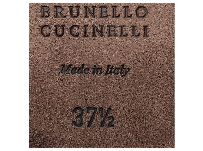 Mules ballerine in pelle Taupe con dettaglio fiocco e Monili Brunello Cucinelli - vista 7