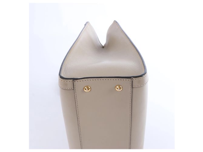 Gucci Bamboo Diana Leather 2 Way Handbag in Beige - view 8