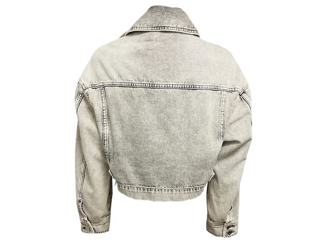 Iro Mixed Grey Alessio Denim Trucker Jacke Grau - Ansicht 3