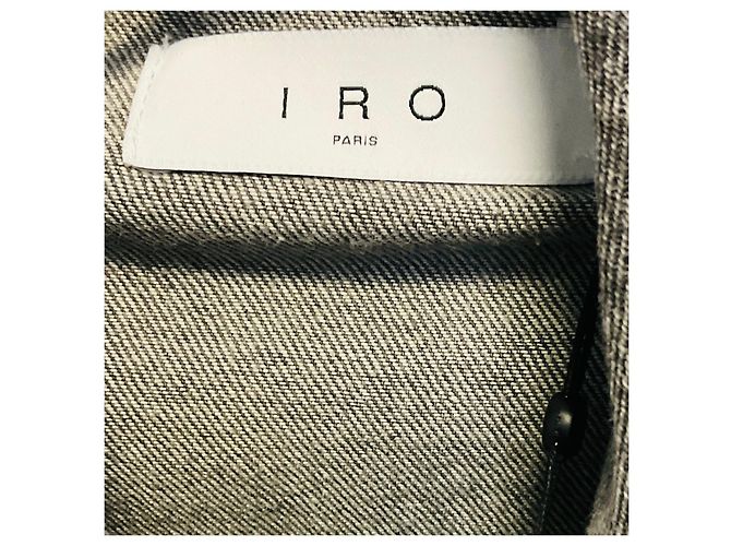 Iro Mixed Grey Alessio Denim Trucker Jacke Grau - Ansicht 4
