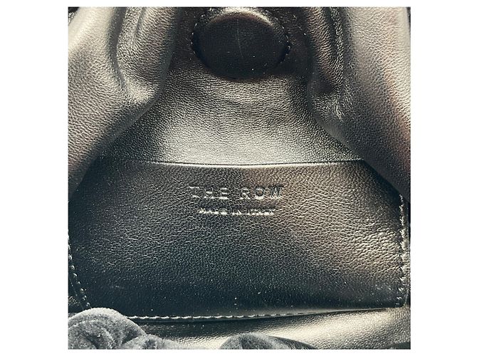 The Row Borsa Circle in velluto nero - vista 8