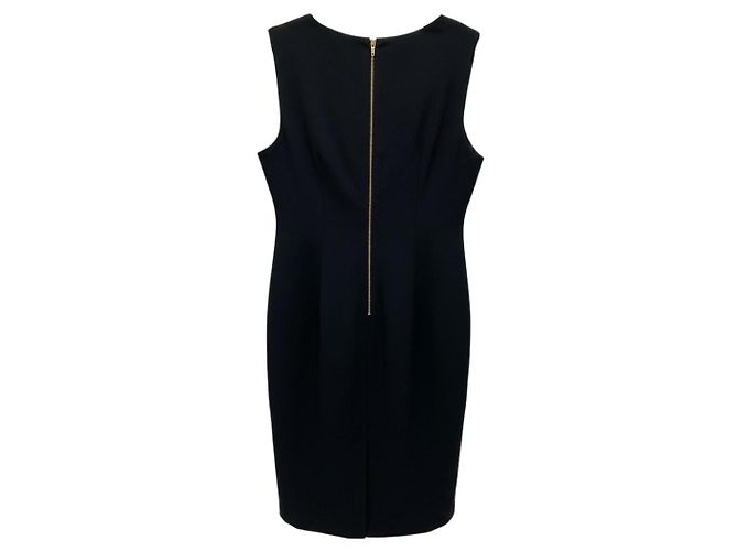 Basler Soft White / Black Ärmelloses Colorblock Midi-Kleid Schwarz - Ansicht 3