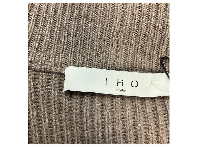 Iro Celya Cardigan aus Strick Ash Brown Braun - vue 4