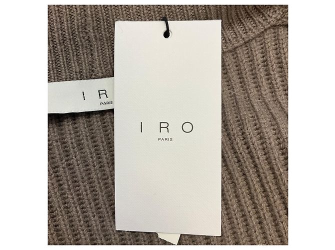 Iro Celya Cardigan aus Strick Ash Brown Braun - vue 5