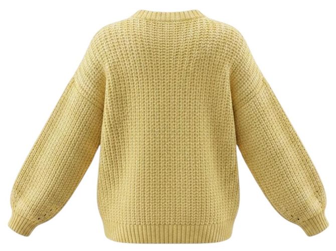 Peserico Strickpullover aus Alpaka und Wolle, blassgelb - Ansicht 3