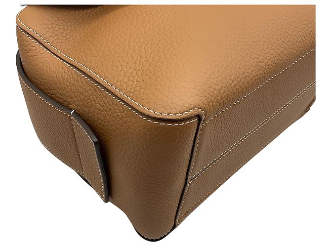 Delvaux Tan / Blue The Cool Box MM Satchel Marrone - vista 5