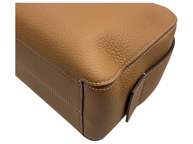 Delvaux Tan / Blue The Cool Box MM Satchel Marrone - vista 6