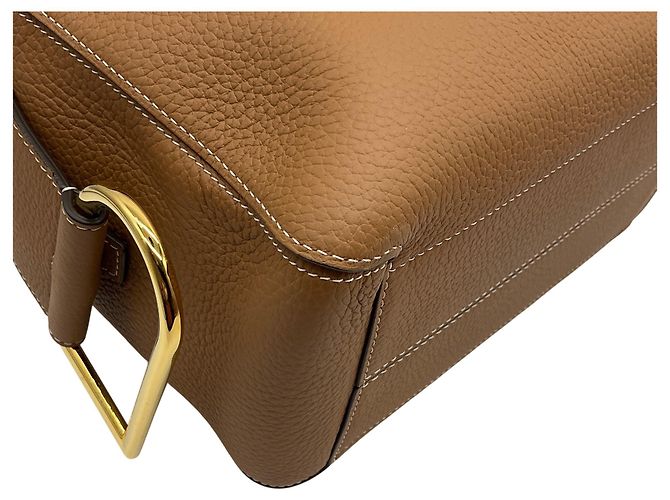 Delvaux Tan / Blue The Cool Box MM Satchel Marrone - vista 7