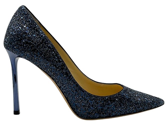 Décolleté glitter blu navy Jimmy Choo - vista 2