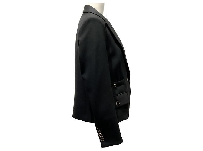 Veronica Beard Black Roya Dickey Jacke Schwarz - Ansicht 2