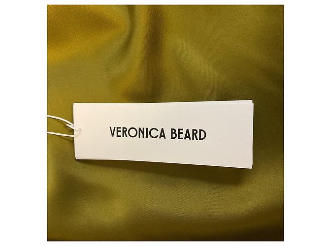 Top sin mangas de satén de seda Tam Veronica Beard Verde Musgo - vista 5