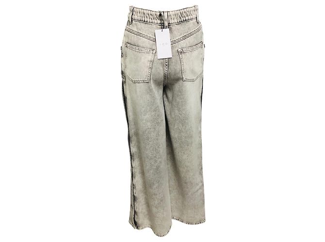 Vaqueros anchos Andreea con botones laterales Iro Mixed Grey Gris - vista 3