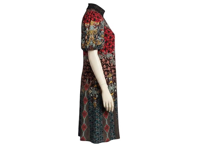 Autre Marque Alice + Olivia Mini abito patchwork rosso / blu multi Multicolore - vista 2