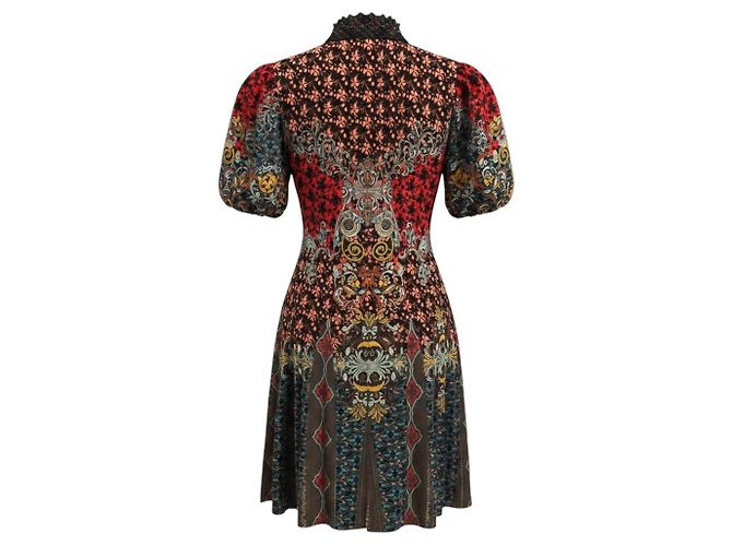 Autre Marque Alice + Olivia Mini abito patchwork rosso / blu multi Multicolore - vista 3