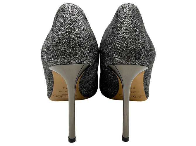 Décolleté Shimmer Silver Pewter Jimmy Choo Argento - vista 5