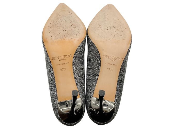 Décolleté Shimmer Silver Pewter Jimmy Choo Argento - vista 7