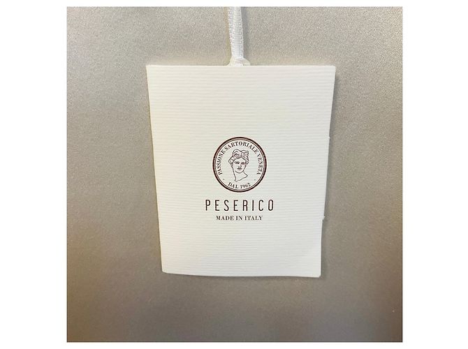 Top Peserico de satén de seda elástica crema con Monili Beige - vista 5