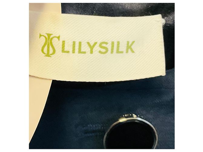 Autre Marque Top Chaleco de Seda Mulberry Lilysilk Midnight Blue Azul marino - vista 4