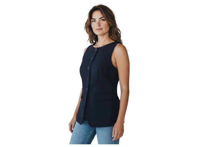 Autre Marque Top Chaleco de Seda Mulberry Lilysilk Midnight Blue Azul marino - vista 7