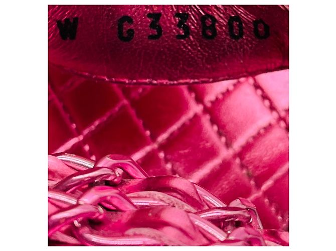 Sandali Chanel 2019 in pelle di agnello metallizzata rosa - vista 8