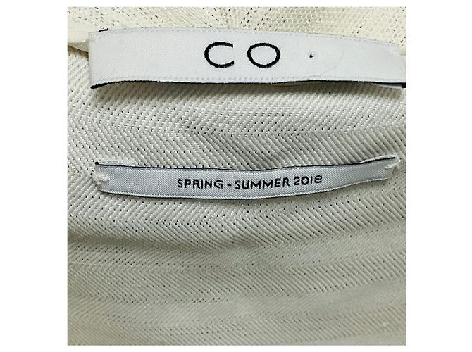 Marc by Marc Jacobs Top brillante sin mangas Co Ecru / Silver Metallic Beige - vista 4