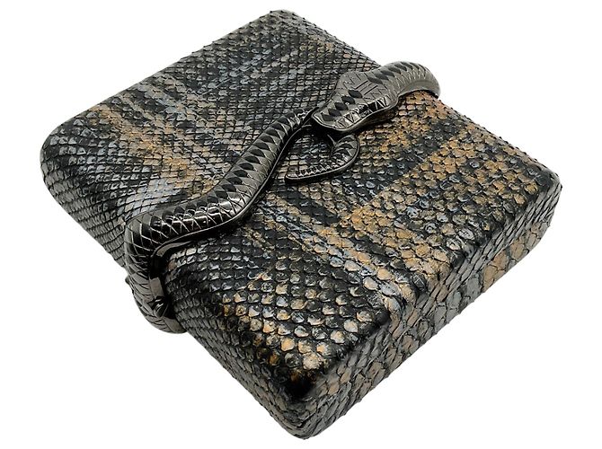 Autre Marque Clutch John Hardy Black Multi Snake Wrapped Nero - vista 2
