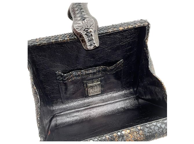 Autre Marque Clutch John Hardy Black Multi Snake Wrapped Nero - vista 5