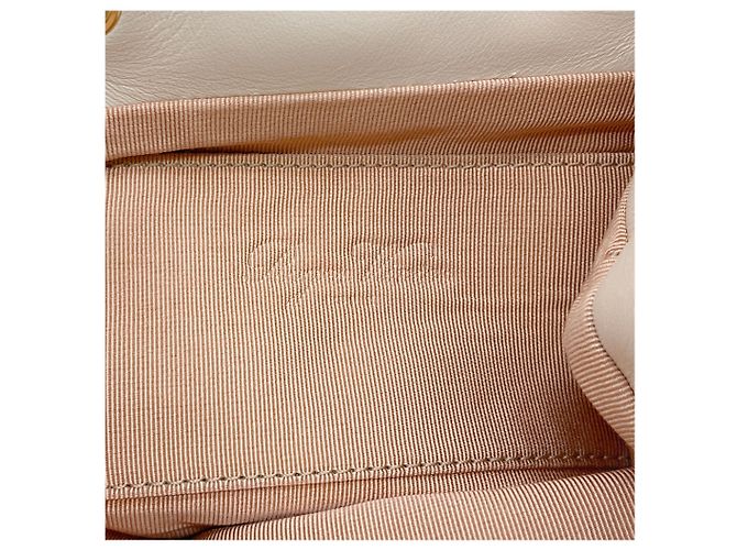 Roger Vivier Ivory Beaver Backpack with Crystal Embellishment Beige - view 5