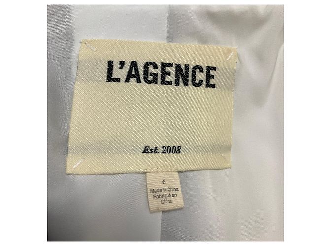 L'Agence Ecru / Black Kenzie Colorblock Double Breasted Blazer Mehrfarben - Ansicht 4
