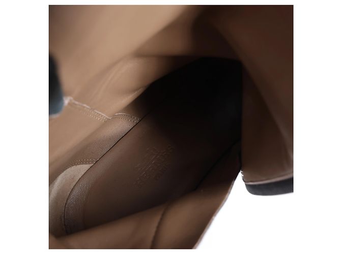 Kelly Hermès Saint Germain Lederstiefel 37.5 Schwarz - Ansicht 10