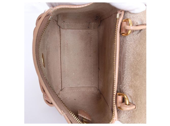 Céline Borsa a mano 2 vie Celine Belt Bag Pico in pelle Beige - vista 10