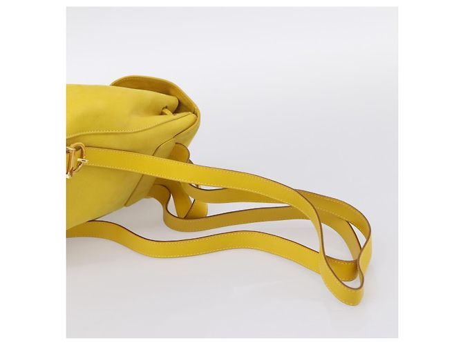 Salvatore Ferragamo Gancini Suede Yellow - view 7