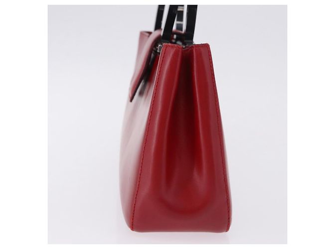 Salvatore Ferragamo Gancini Leather Medium Rosso - vista 3