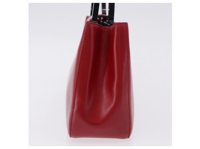 Salvatore Ferragamo Gancini Leather Medium Rosso - vista 4