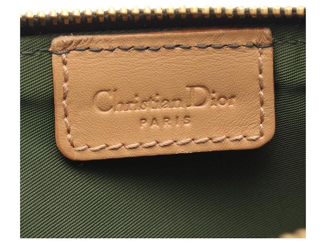 Borsa a tracolla Christian Dior Dior Trotter Saddle Pouch Marrone Beige Verde - vista 4