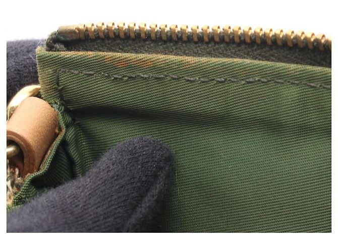 Borsa a tracolla Christian Dior Dior Trotter Saddle Pouch Marrone Beige Verde - vista 5