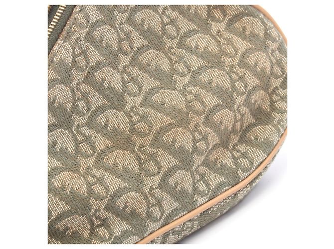 Borsa a tracolla Christian Dior Dior Trotter Saddle Pouch Marrone Beige Verde - vista 7