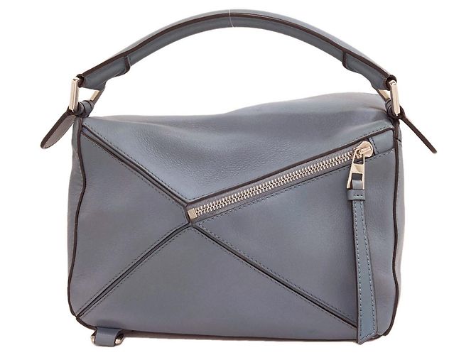 Borsa a mano 2-Way Loewe Puzzle Bag Blu chiaro - vista 2