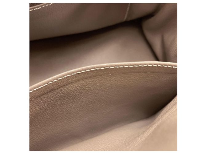 Hermès Borsa Hermes Birkin 30 in pelle Togo marrone - vista 10