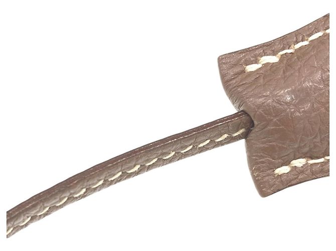 Hermès Borsa Hermes Birkin 30 in pelle Togo marrone - vista 17