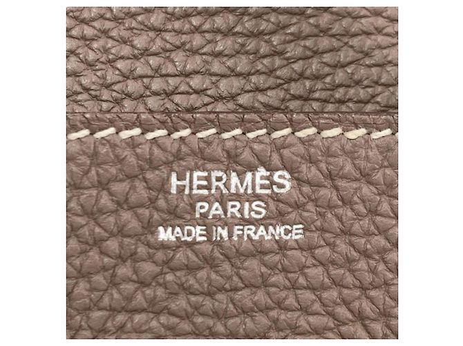 Hermès Borsa Hermes Birkin 30 in pelle Togo marrone - vista 6
