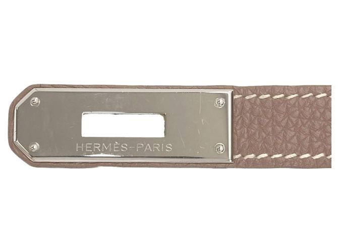 Hermès Borsa Hermes Birkin 30 in pelle Togo marrone - vista 8