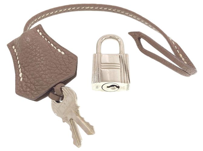 Hermès Borsa Hermes Birkin 30 in pelle Togo marrone - vista 9